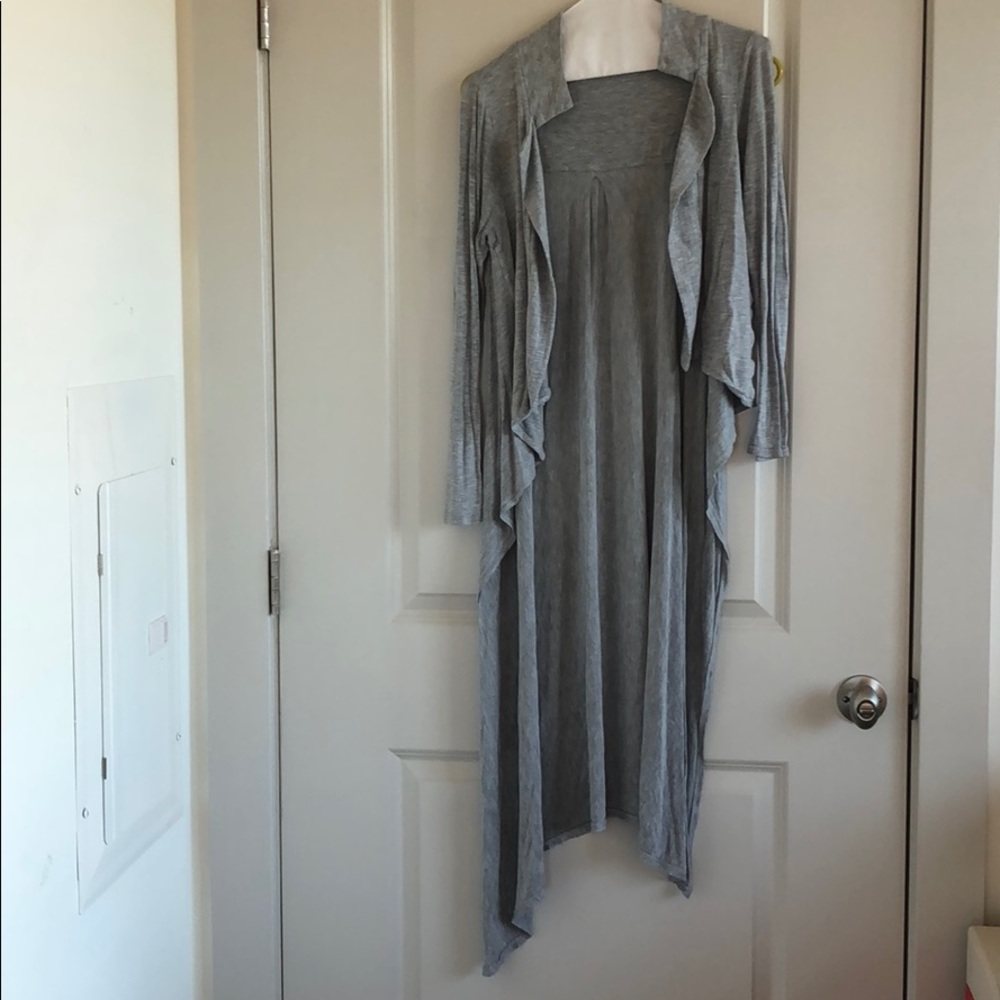 Long sleeved Grey Duster Sweater